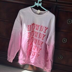 Altard State Pink Ombre 'Howdy' Sweatshirt!